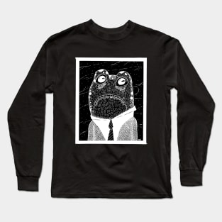 Portrait of a Weeping Toad (white) Long Sleeve T-Shirt